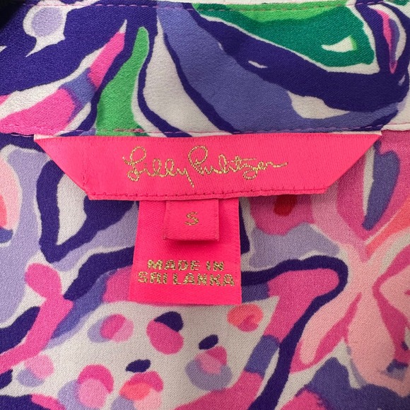 Lilly Pulitzer Marvell's Top "Isn't She Lilly" Sz S - Picture 4 of 6